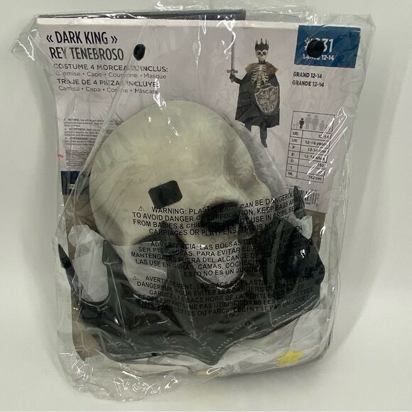 Halloween Costumes Dark King Kids Costume - Black and Brown size L - Picture 3 of 3